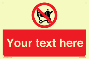 Custom No Climbing on Trolley Sign